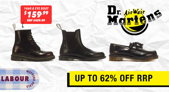 Shop the New stock! Dr. Martens up to 60% off RRP sale