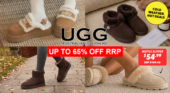 Shop the Cold Weather, Hot Deals – UGG Australian Shepherd Up to 65% Off RRP sale