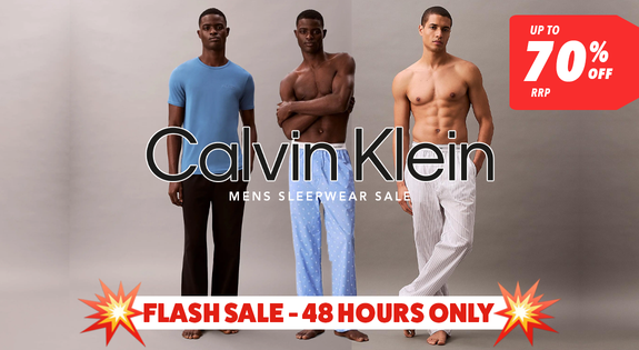 Shop the Calvin Klein Mens Sleepwear Sale - Up to 70% Off RRP -2 Days Only sale