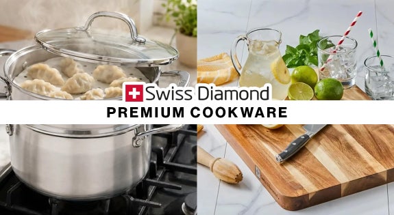 Shop the SWISS DIAMOND PREMIUM COOKWARE sale