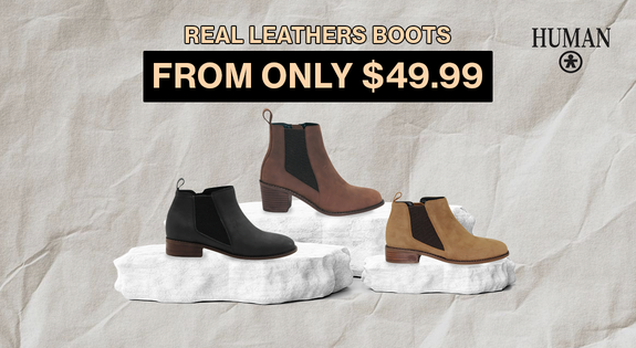 Shop the Human - Leather Boots - From $49.99 - In Stock sale