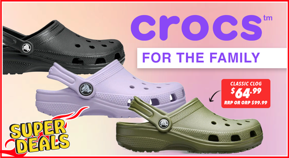 Shop the Crocs Superdeals for the Family! sale