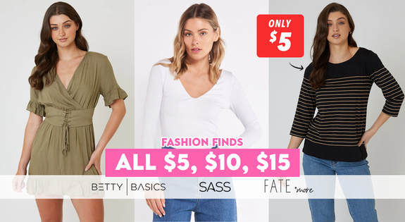 Shop the Fashion Finds! All $5, $10, $15 sale