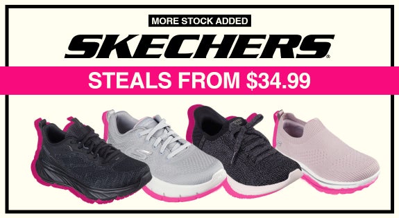 Shop the New drop Skechers Sneaker Steals from $34.99 sale