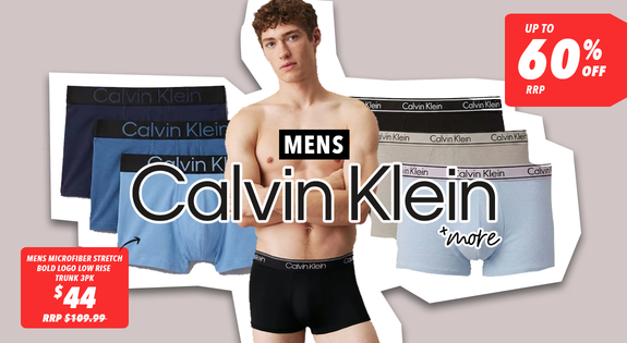 Shop the Mens Calvin Klein & More - Up to 60% off RRP sale