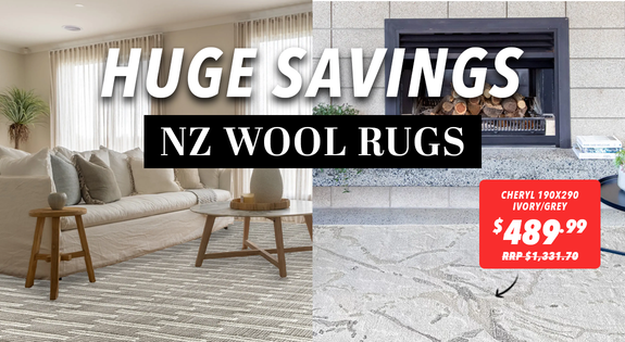 Shop the HUGE Savings on NZ Wool Rugs! sale