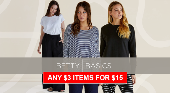 Shop the Betty Basic Any 3 items for $15! sale