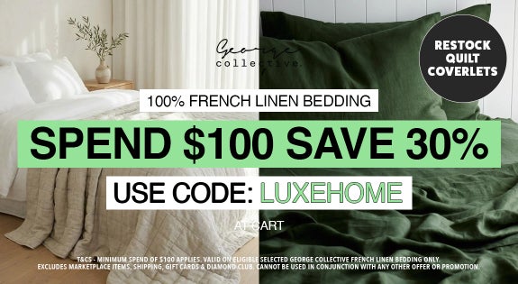 Shop the 100% French Linen Bedding + RESTOCK QUILTED COVERLETS- Spend $100 Save 30% - USE CODE: XXX sale