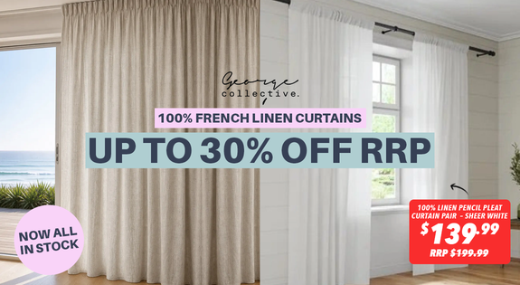 Shop the 100% French Linen Curtains - Up to 30% OFF RRP NOW ALL INSTOCK! sale