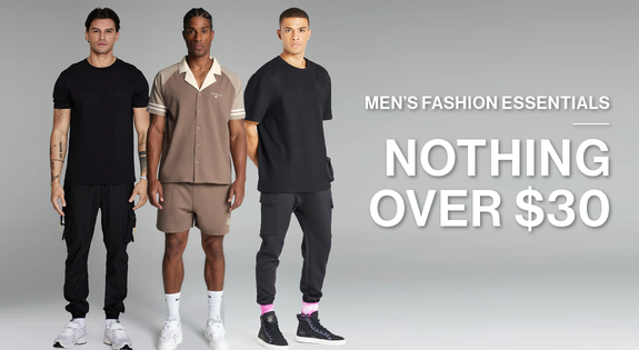 Shop the Men Fashion Essential Nothing over $30! sale