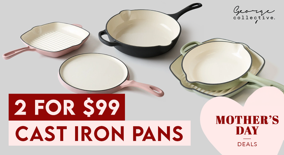 Shop the Cast Iron Pans - ANY 2 for $99! sale