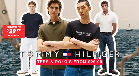 Shop the Tommy Hilfiger Tees's and Polo's - from $29.99!! sale