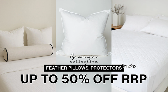 Shop the Feather pillows, protectors & more! bedding essentials up to 50% OFF rrp! sale