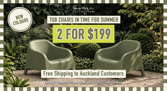 Shop the NEW COLOURS! TUB CHAIRS IN TIME FOR SUMMER! 2 for $199 sale