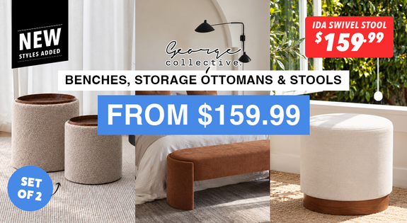 Shop the 20% OFF at checkout - Benches, Storage Ottomans & Stools sale