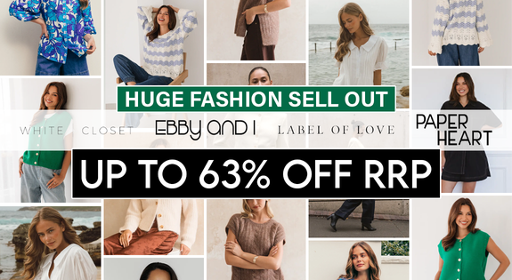 Shop the Huge Fashion Sell Out - Up to 63% Off RRP sale