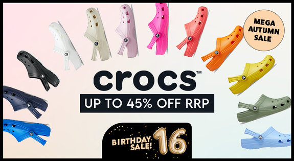 Shop the Crocs Mega Autumn Sale! Up to 45% off RRP! sale