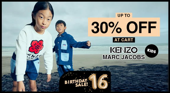 Shop the Kenzo Kids, Marc Jacobs Up to 30% off at cart! sale
