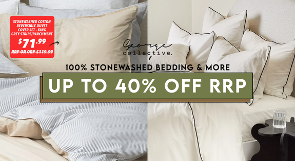 Shop the 100% Stonewashed Cotton Bedding & More - Up to 40% OFF RRP! sale