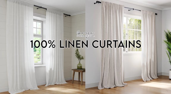 Shop the 100% French Linen Curtains sale