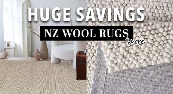 Shop the HUGE SAVINGS on NZ Wool Rugs & More! sale