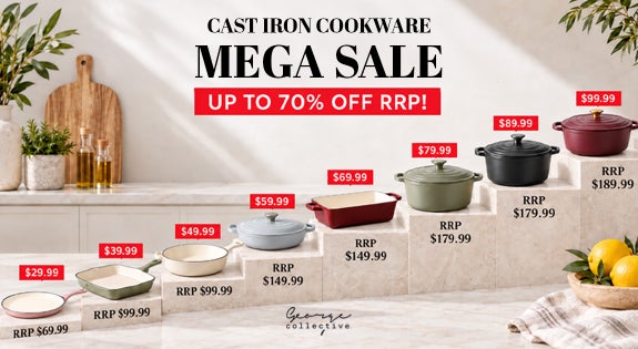 Shop the Cast Iron Cookware MEGA SALE - UP TO 70% OFF RRP! sale
