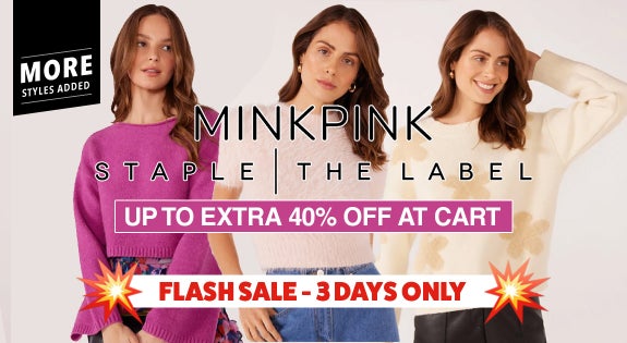 Shop the MORE STYLES ADDED - FLASH SALE - MinkPink & Staple The Label - Up to Extra 40% Off at Cart sale
