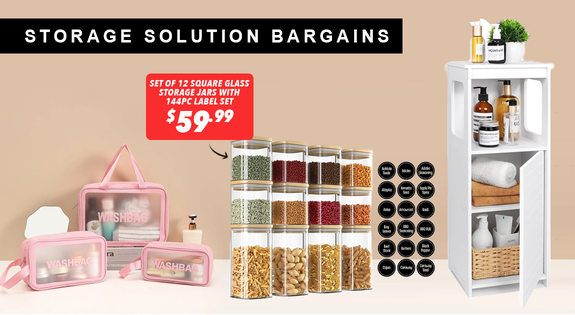 Shop the Storage Solution Bargains! sale