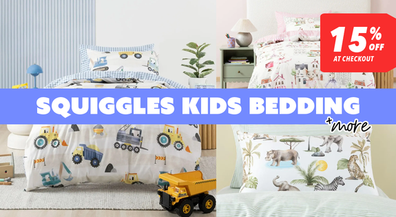 Shop the Squiggles Kids Bedding! sale