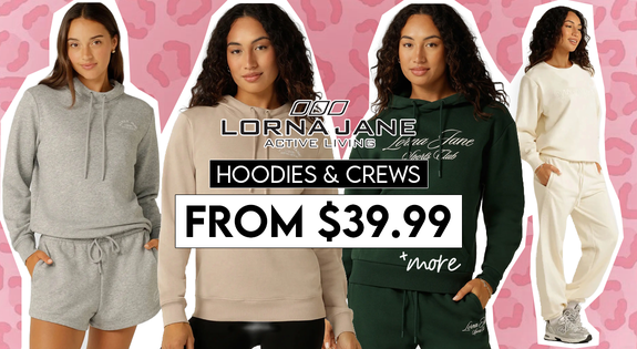 Shop the Lorna Jane - Hoodies and Crews from $39.99 & More!! sale
