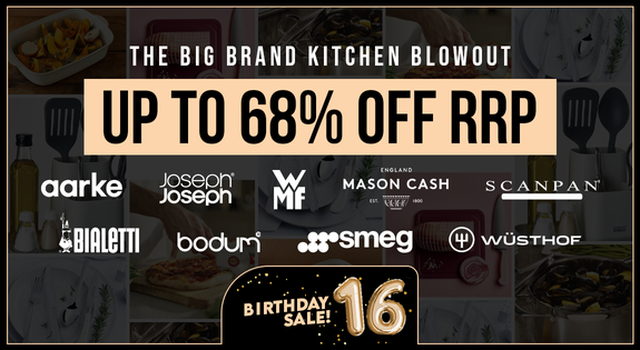 Shop the The Big Brand Kitchen Blowout up to 68% off RRP! sale
