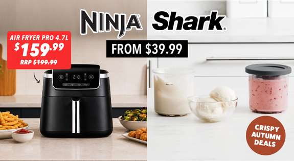 Shop the Shark & Ninja Crispy Autumn Deals - From $39.99! sale