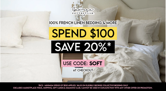 Shop the 100% French Linen Bedding & More Spend $100, Save 20% - Use Code: SOFT sale