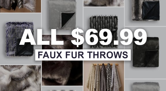 Shop the Faux Fur Throws all $69.99! sale