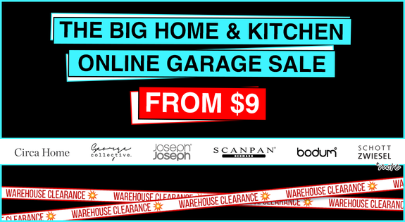 Shop the THE BIG HOME & KITCHEN ONLINE GARAGE SALE FROM $9 sale