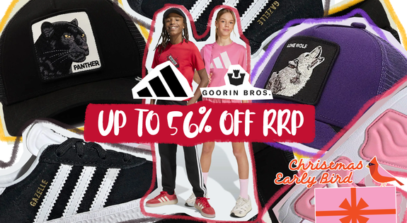 Shop the Adidas Kids and Goorin Bros Up to 56% off RRP! sale