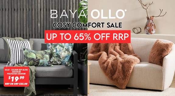 Shop the Baya & Ollo Cosy Comfort Sale - Up to 65% off RRP! sale