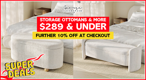 Shop the SUPERDEAL Boucle Ottomans - $289 & Under! Further 10% off at Checkout! sale