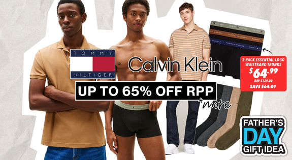 Shop the FATHERS DAY GIFTING - Tommy Hilfiger Mens up to 65% off RPP & More sale