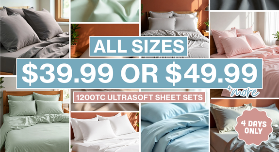 Shop the 1200TC Ultrasoft Sheet Sets all sizes $39.99 or $49.99 & More. 4 days only! sale