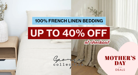 Shop the 100% French Linen Bedding Up to 40% off sale