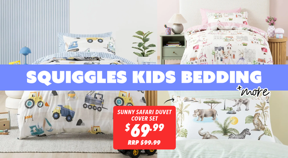 Shop the Squiggles Kids Bedding and More! sale