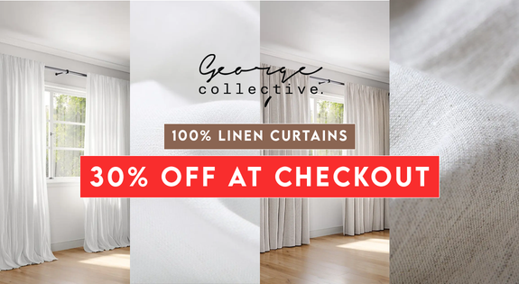 Shop the 100% French Linen Curtains 30% OFF at checkout! sale