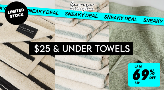 Shop the SNEAKY DEAL - $25 & Under Towels sale