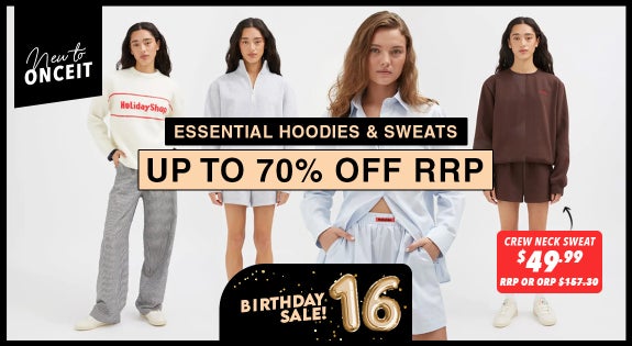 Shop the New to Onceit! Essential Hoodies & Sweats Up to 70% Off RRP sale