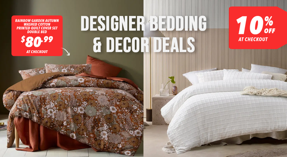 Shop the Designer Bedding and Decor Deals - 10% off at Checkout! sale