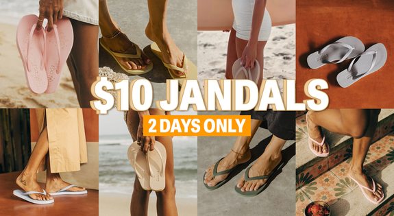 Shop the $10 Jandals - 2 Days Only! sale