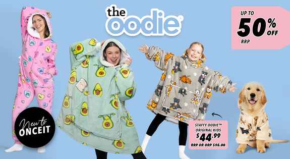 Shop the New to Onceit! The Oodie - Up To 50% off RRP sale