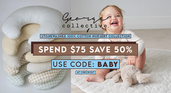 Shop the Stonewashed 100% Cotton Nursery Collection sale