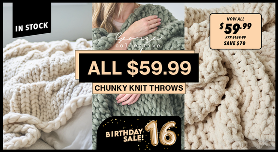 Shop the NOW ALL 59.99!! Chunky Knit Throws sale